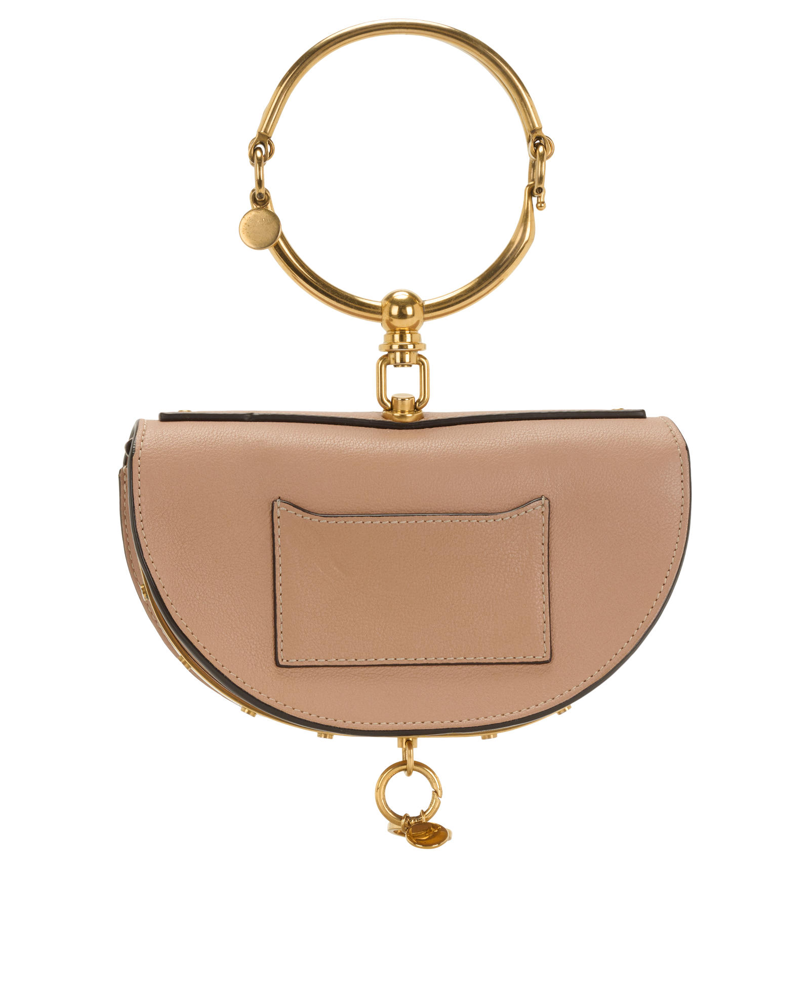 Nile Minaudière Bag, &pound;350, Handbags, Pink, Leather, Back view